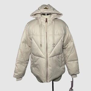 Avec Les Filles Buff Puffer Coat XS‎ Fits Like Medium Rose Gold Oversized Winter